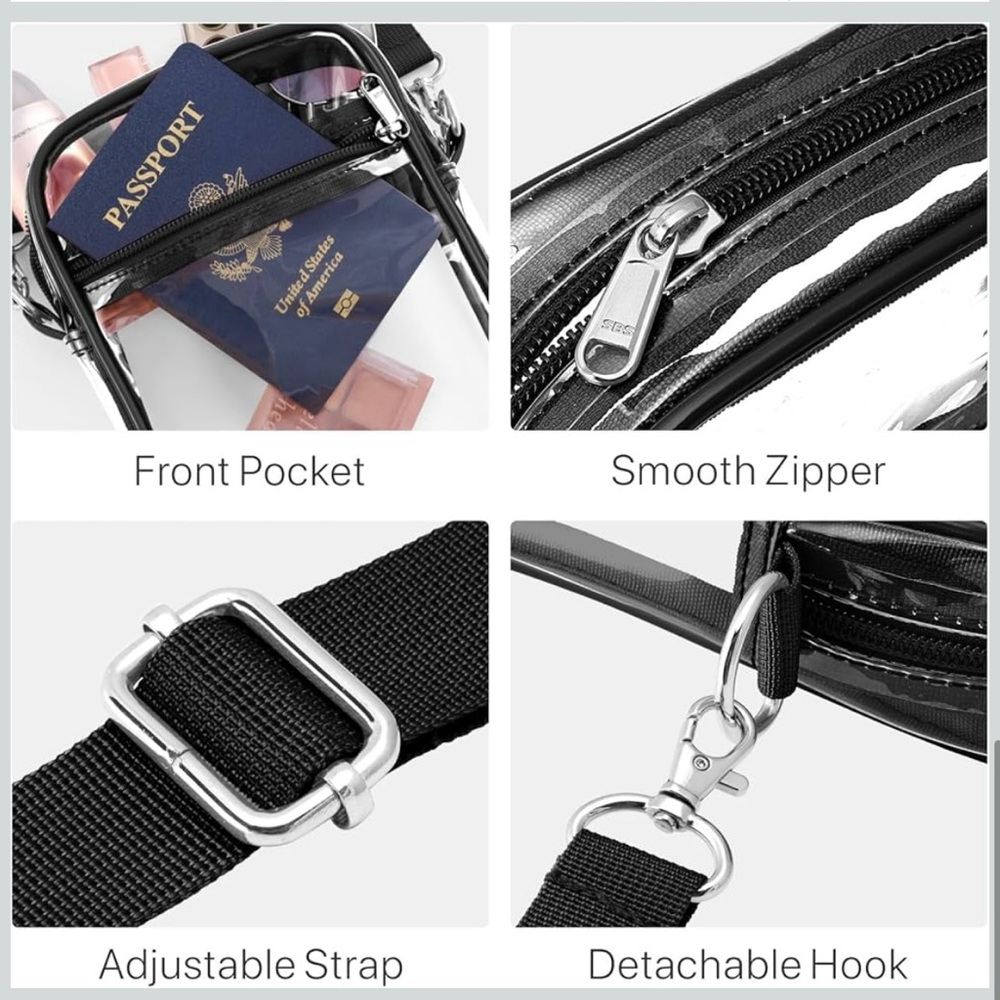 Clear Stadium Crossbody Bag - Picture 8 of 11